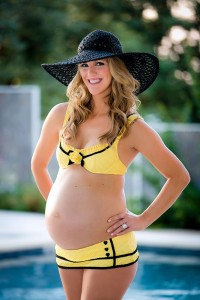 Swim suit maternity photo